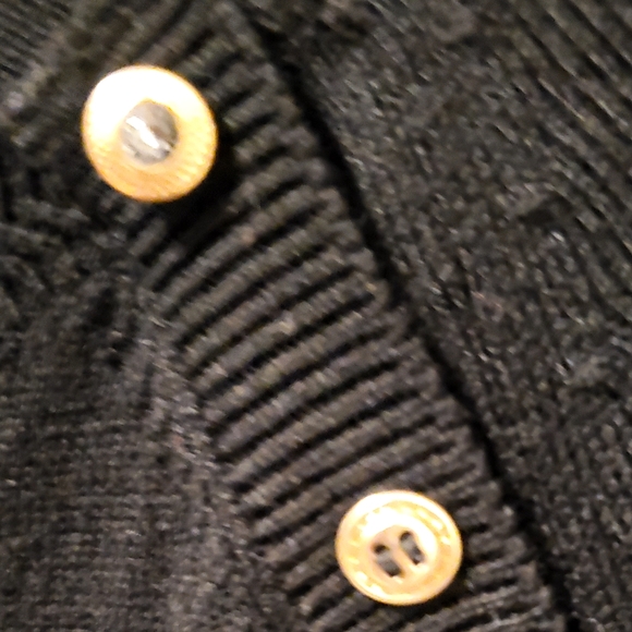 2/$50 LBD Sweatee dress with gold buttons details - Picture 6 of 7